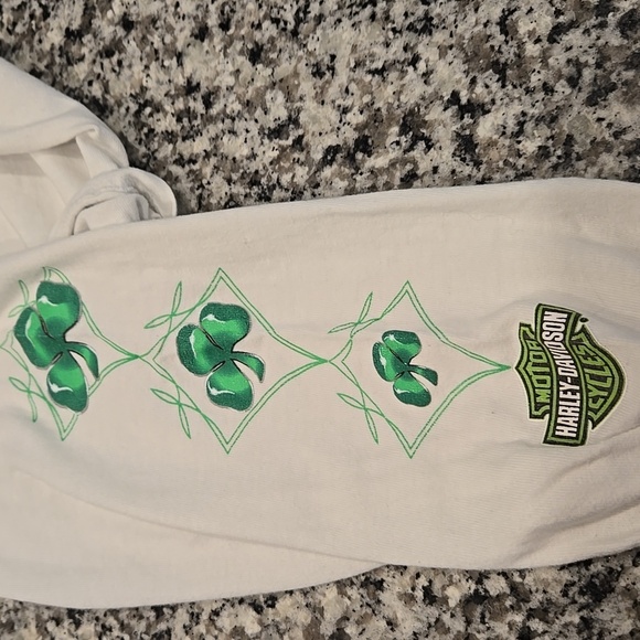 HARLEY-DAVIDSON SAVANNAH, GEORGIA ST. PATRICK'S DAY LONG SLEEVE TEE. SIZE LARGE. - Picture 6 of 7